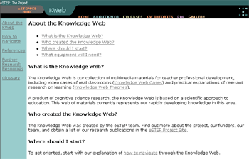 page in the Knowledge Web